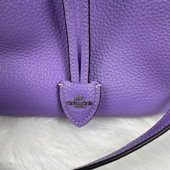 Coach Rowan Bucket Bag Shoulder/Crossbody In Leather & Canvas Iris CBH06 NWT - Picture 11 of 12